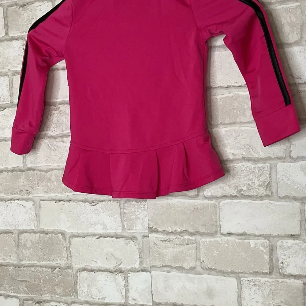 Adidas Kids Hot Pink & Black Track Jacket Size 3T